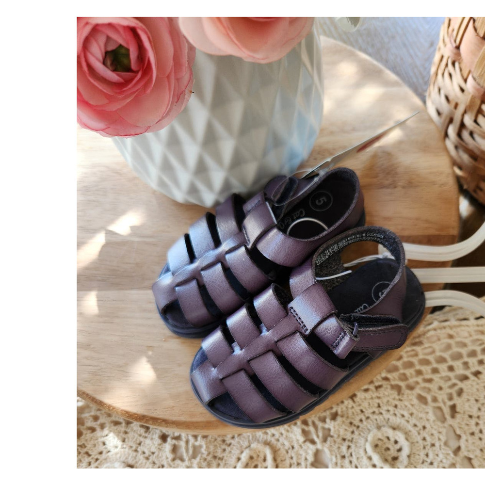 NWT Cat & Jack Yael Fisherman Navy Blue Beach Summer Sandals Toddler size 5,6,10 - Picture 3 of 4